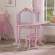 Туалетный столик (трельяж) с зеркалом для девочки "Принцесса" (Princess Vanity & Stool) - 1