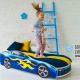 Детская кровать-машинка «Бондмобиль Синий» - 2
