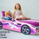 Детская кровать-машинка «Бондмобиль Розовый» - 2