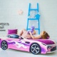Детская кровать-машинка «Бондмобиль Розовый» - 1