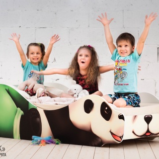 Детская кровать-зверенок «Панда-Добряк»