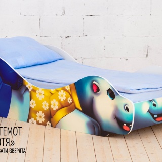 Детская кровать-зверенок «Бегемот-Мотя»
