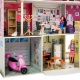 Деревянный кукольный домик "Поместье Агостина", с мебелью 36 предметов в наборе и с гаражом, свет, звук, для кукол 30 см - 6