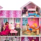 Деревянный кукольный домик "Поместье Агостина", с мебелью 36 предметов в наборе и с гаражом, свет, звук, для кукол 30 см - 5