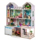 Деревянный кукольный домик "Поместье Виттория", с мебелью 36 предметов в наборе и с гаражом, свет, звук, для кукол 30 см - 11