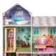 Деревянный кукольный домик "Поместье Виттория", с мебелью 36 предметов в наборе и с гаражом, свет, звук, для кукол 30 см - 10