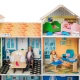 Деревянный кукольный домик "Поместье Летиция", с мебелью 36 предметов в наборе и с гаражом, свет, звук, для кукол 30 см - 10
