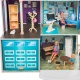 Деревянный кукольный домик "Поместье Летиция", с мебелью 36 предметов в наборе и с гаражом, свет, звук, для кукол 30 см - 4