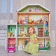 Деревянный кукольный домик "Поместье Николетта", с мебелью 23 предмета в наборе и с гаражом, свет, звук, для кукол 30 см - 3