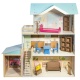 Деревянный кукольный домик "Беатрис Гранд", с мебелью 11 предметов в наборе и с гаражом, для кукол 30 см - 9