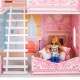 Деревянный кукольный домик "Адель Шарман", с мебелью 7 предметов в наборе, для кукол 20 см - 2