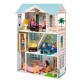 Деревянный кукольный домик "Лацио", с мебелью 16 предметов в наборе, для кукол 30 см - 1